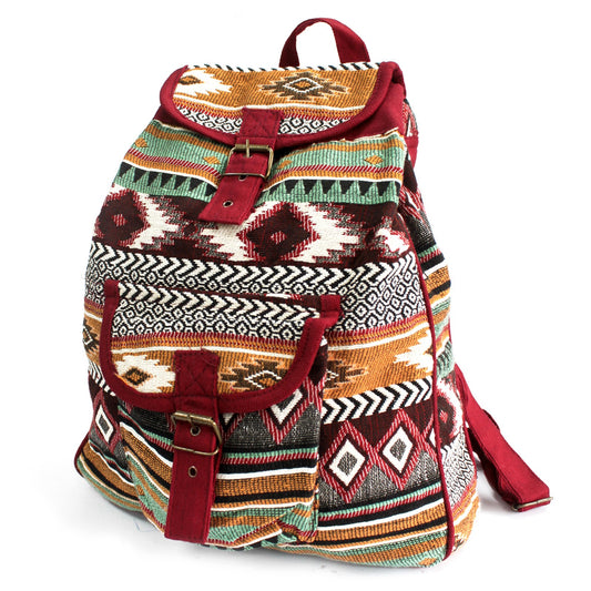 Jacquard Bag - Chocolate Backpack - Cosmic Serenity Shoop