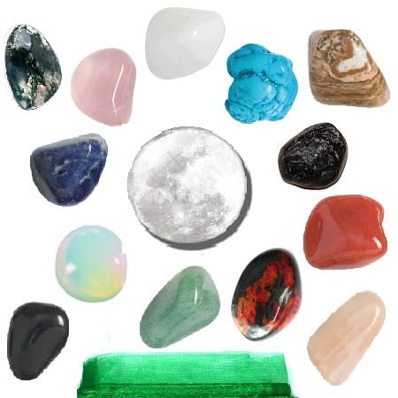 13 Celtic Moon Stone Set, Cosmic Serenity Shop