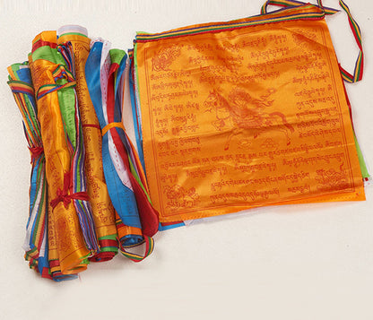 Tibetan Buddhist Satin Prayer Flags, Cosmic Serenity Shop