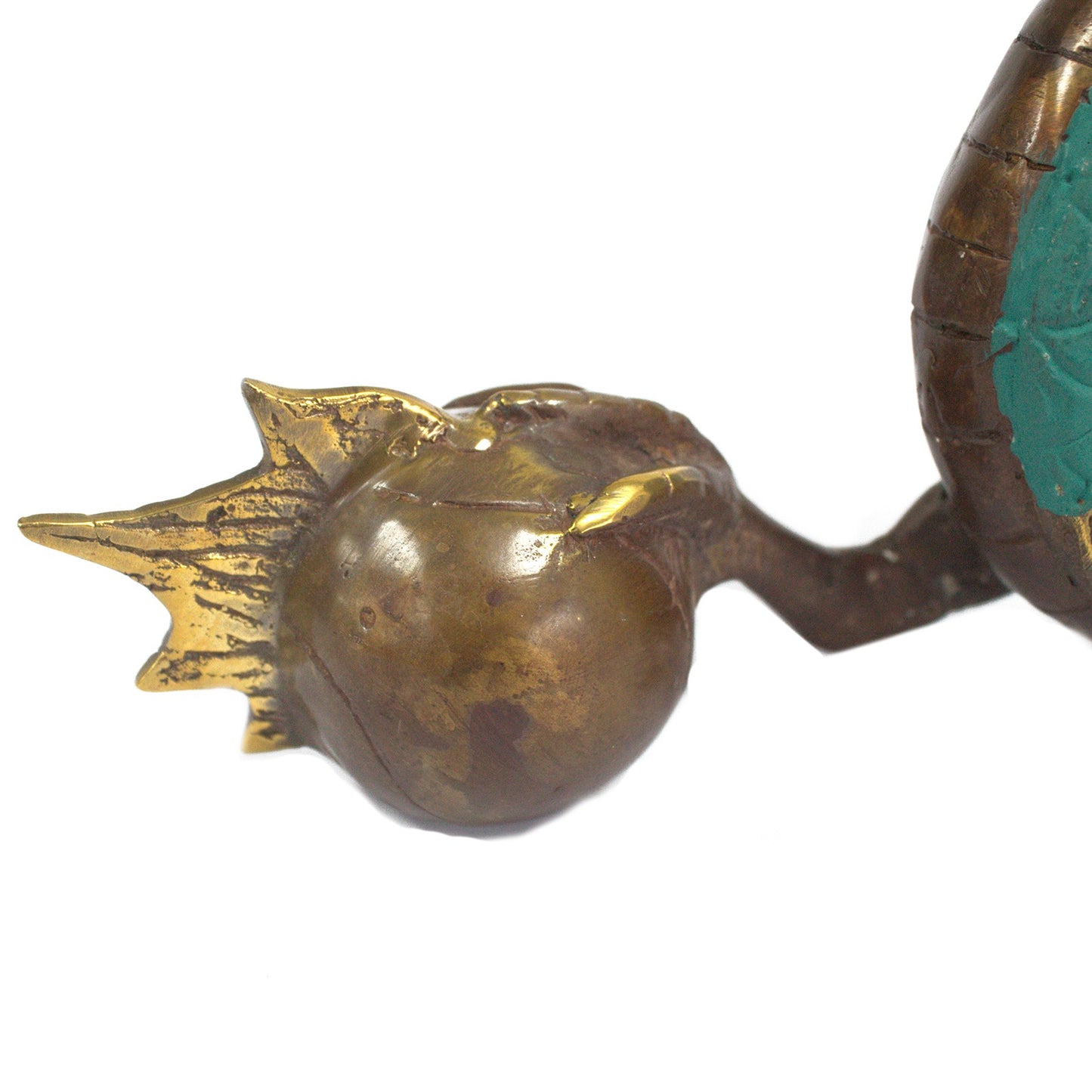 Brass Fengshui DRAGON with Ball - Cosmic Serenity Shop