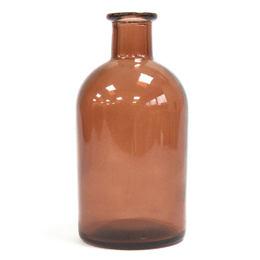 250 ml Round Antique Reed Diffuser Bottle - Amber - CosmicSerenityShop
