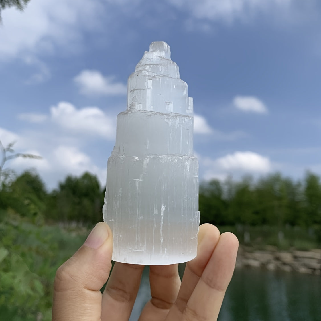 Selenite Crystal Towers - 100mm, 150mm