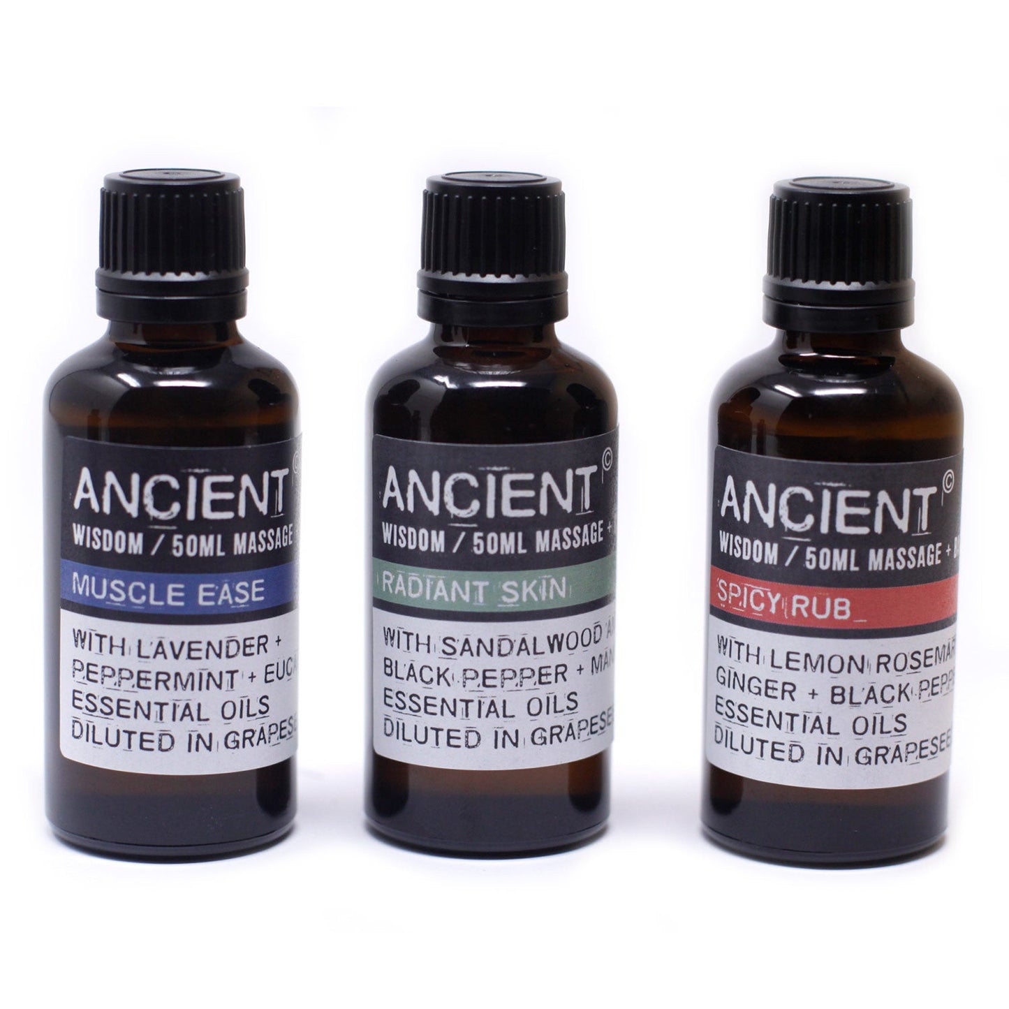 Ancient Wisdom Massage & Bath Oils - 50ml  - Cosmic Serenity Shop