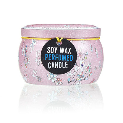 Art Tin Soy Wax Scented Candles - Assorted Designs - Cosmic Serenity Shop