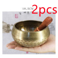 Copper Tibetan Singing Bowl, 2 pcs