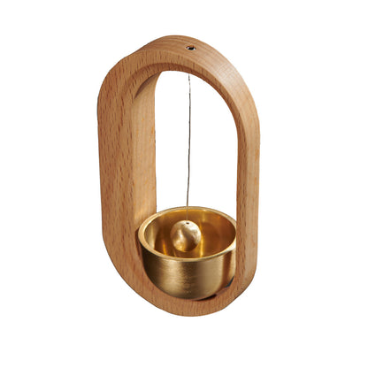 Walnut Wood Wind Chime with Pure Copper Bell