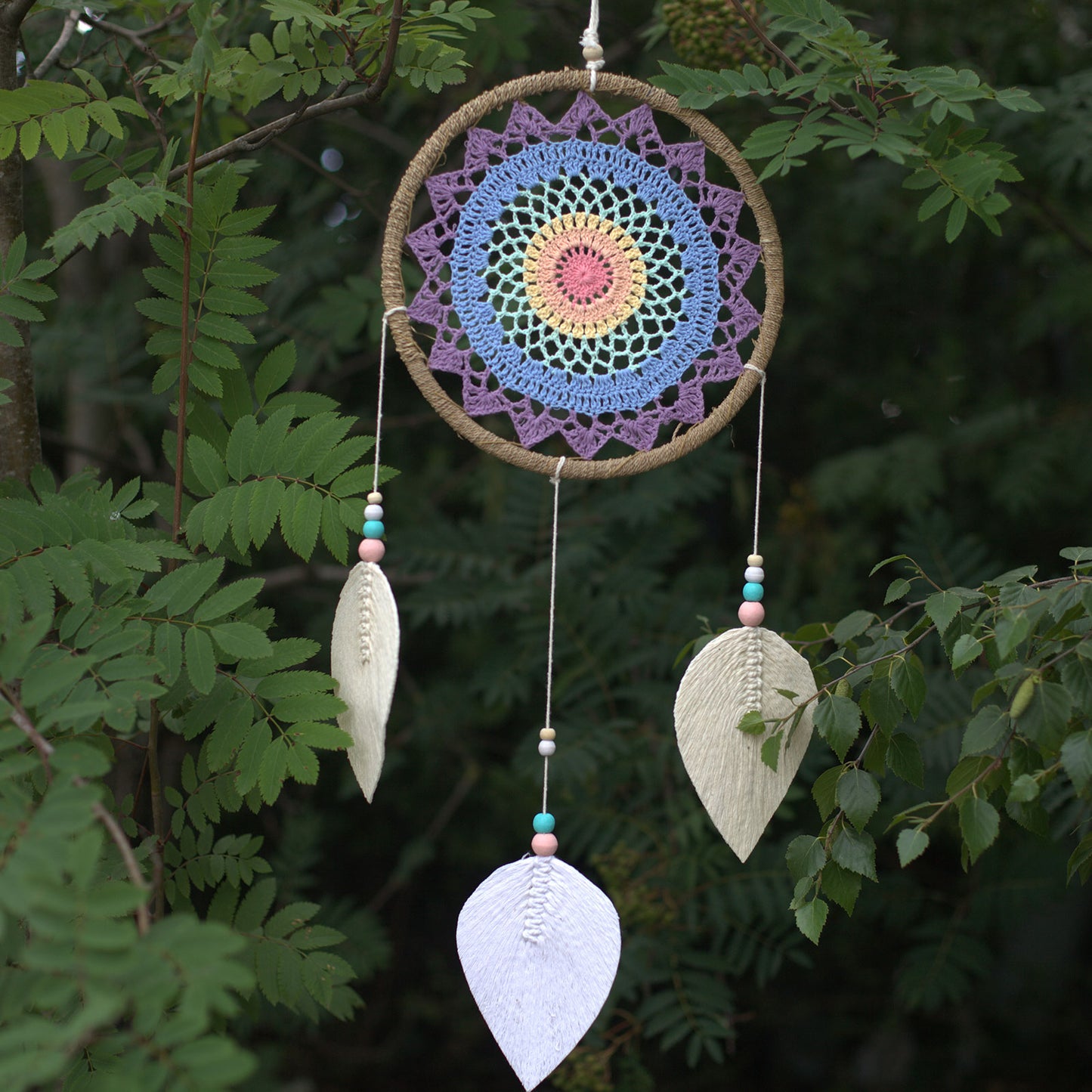 Bali Dream Catcher - Large Multi Elemental Spirits - Cosmic Serenity Shop