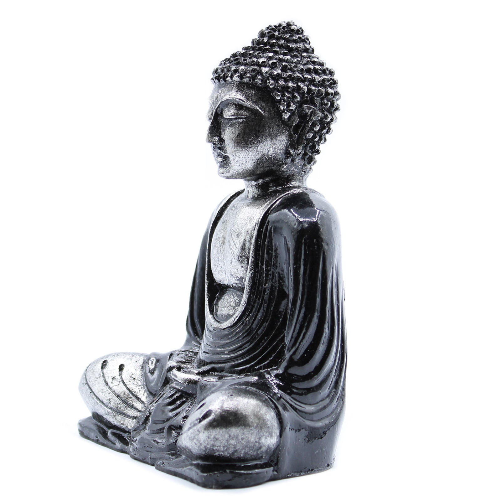 Black & Grey Buddha - Medium - Cosmic Serenity Shop