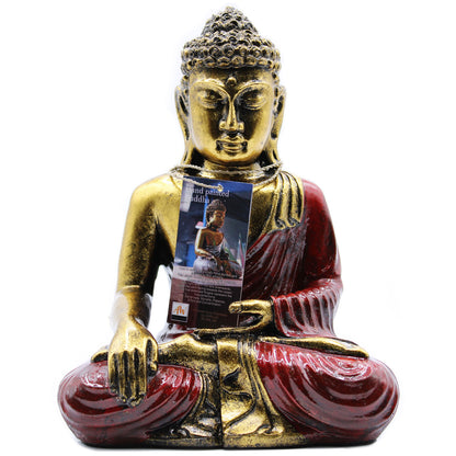 Red & Gold Buddha - Large - Cosmic Serenity Shop