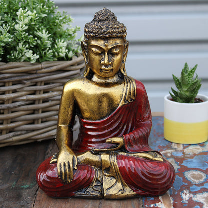 Red & Gold Buddha - Large - Cosmic Serenity Shop