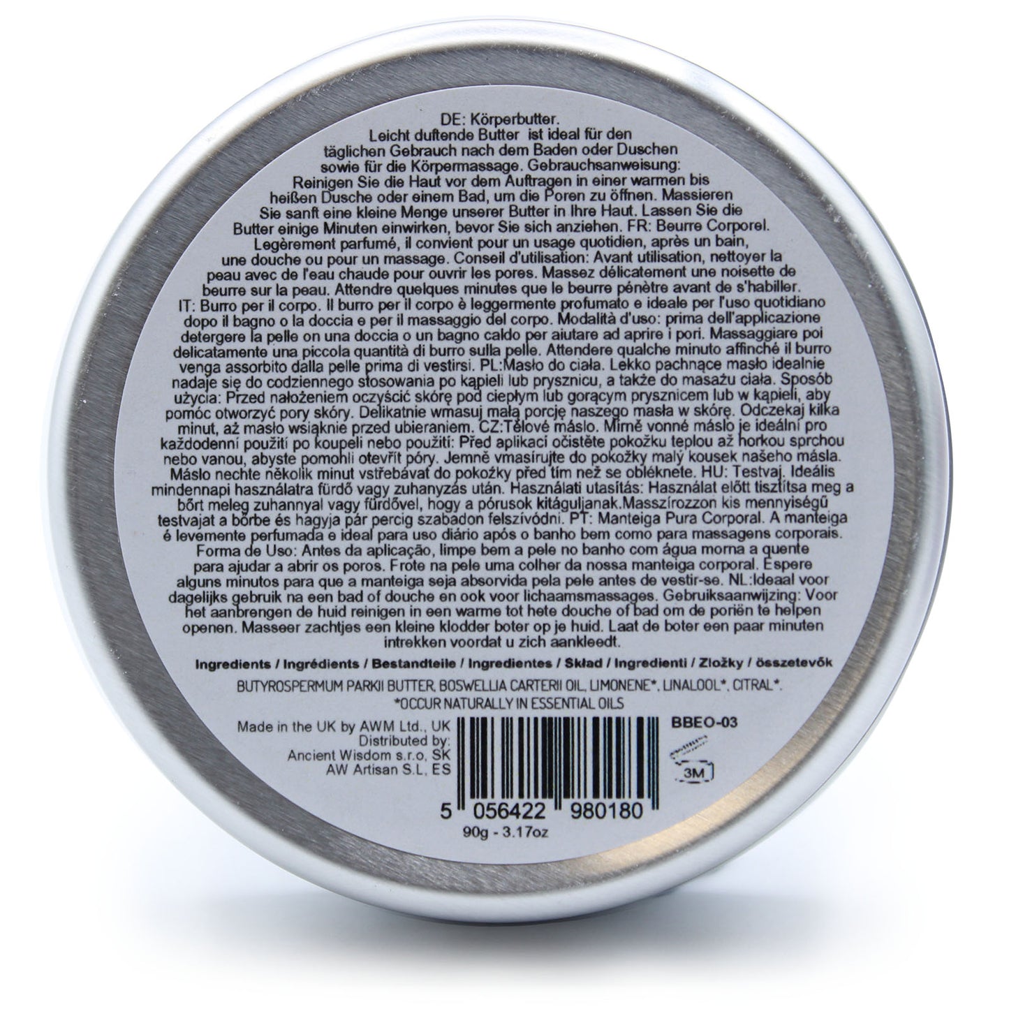 Aromatherapy Shea Body Butter 90g