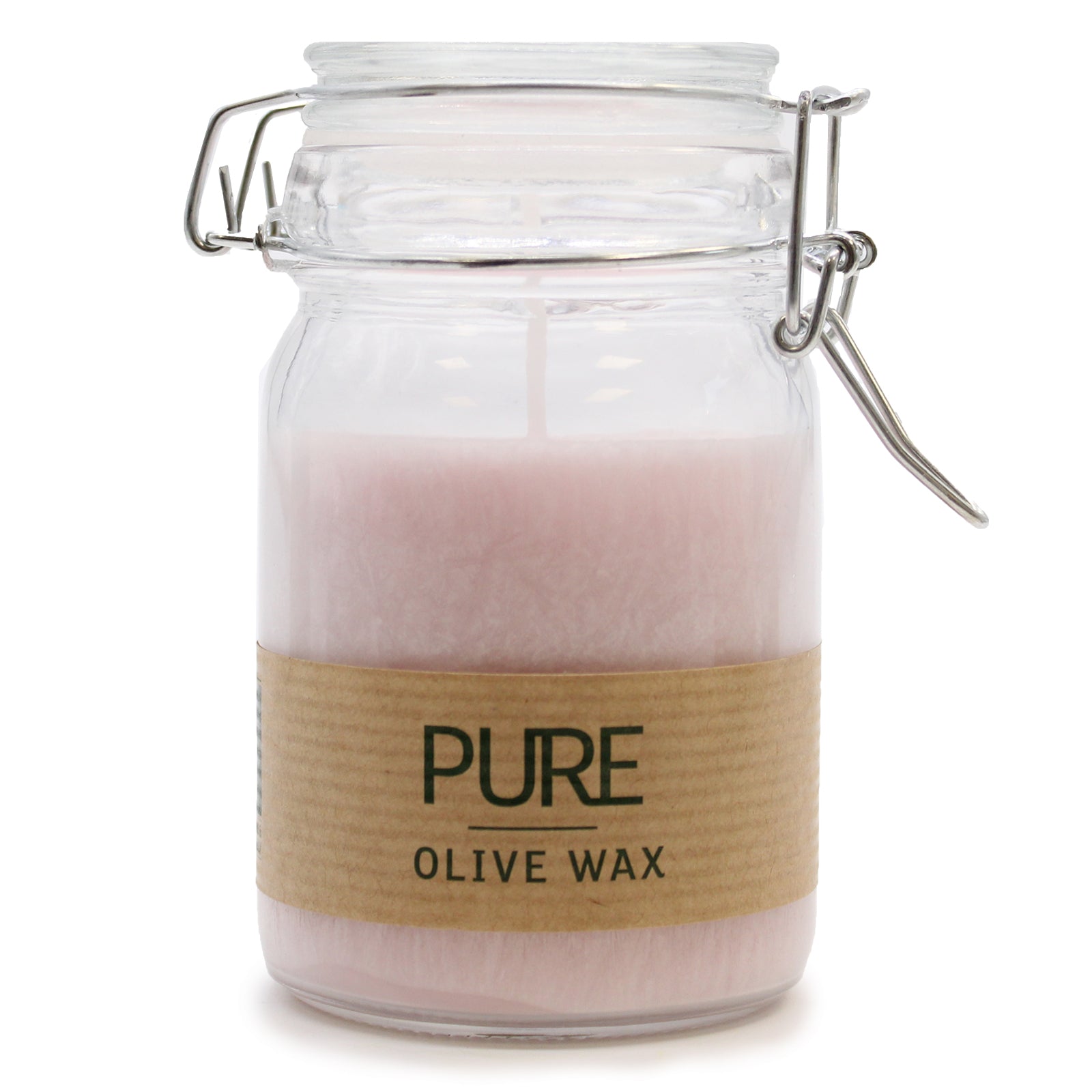 Pure Olive Wax Jar Candles, Antique Rose