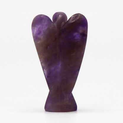 Hand Carved Gemstone Angel - Amethyst - CosmicSerenityShop