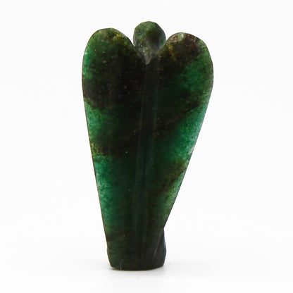 Hand Carved Gemstone Angel - Green Aventurine - CosmicSerenityShop