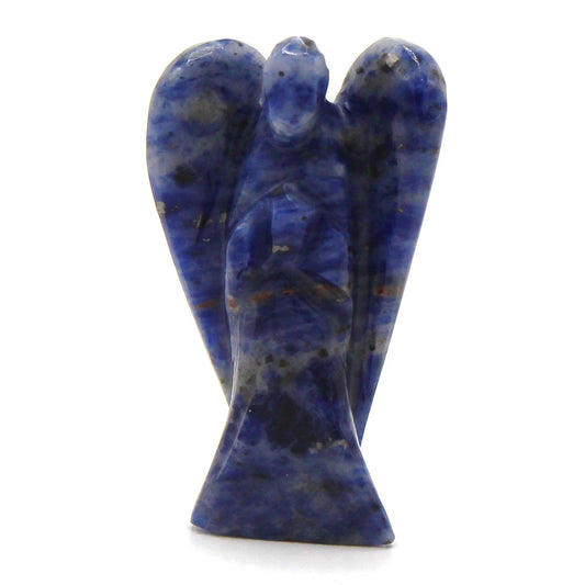 Hand Carved Gemstone Angel - Sodalite - CosmicSerenityShop