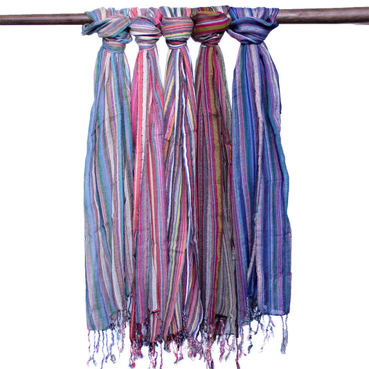 Indian Boho Scarves - Random Purples (22x72in) - Cosmic Serenity Shop