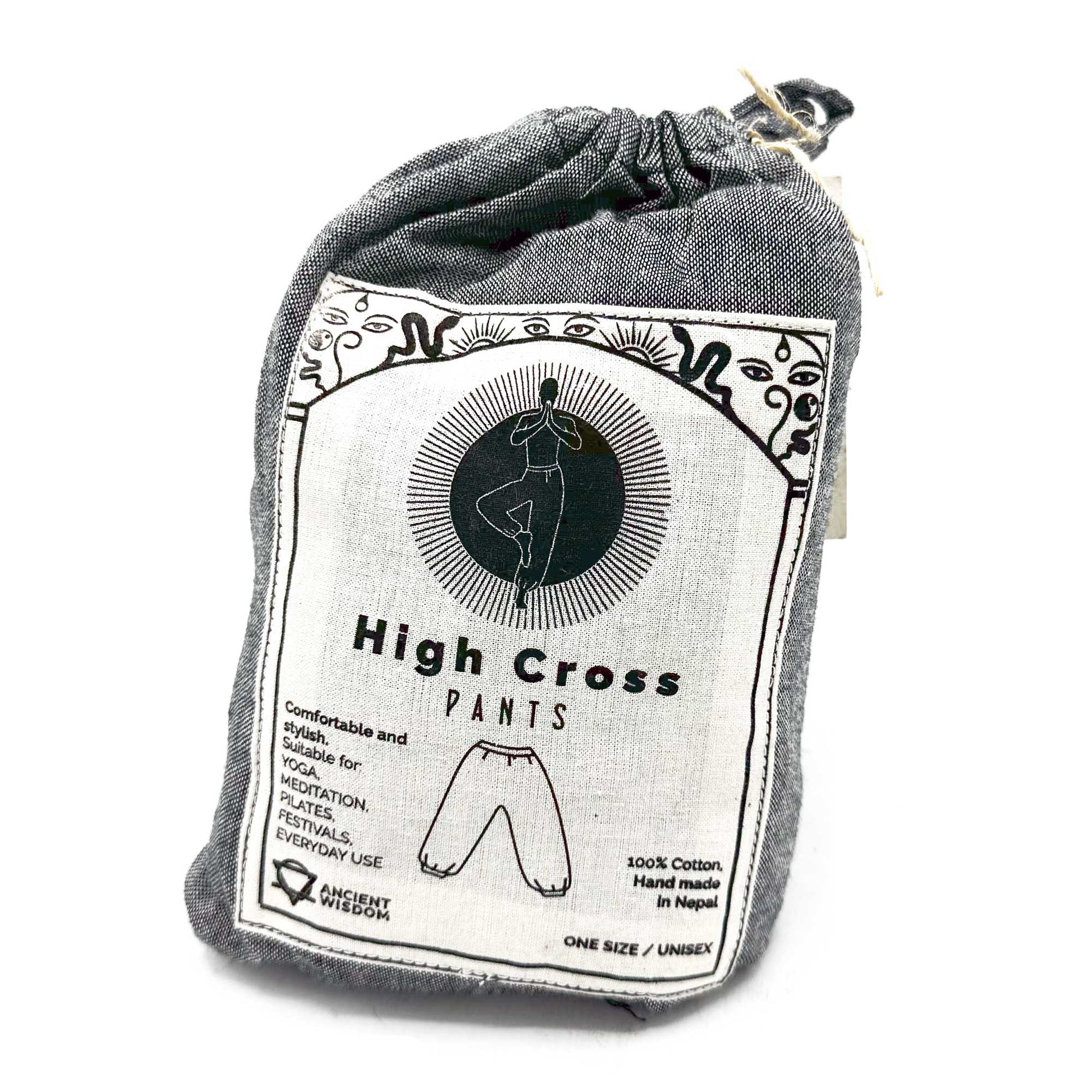 High Cross Himalayan Print on Grey Yoga Pants