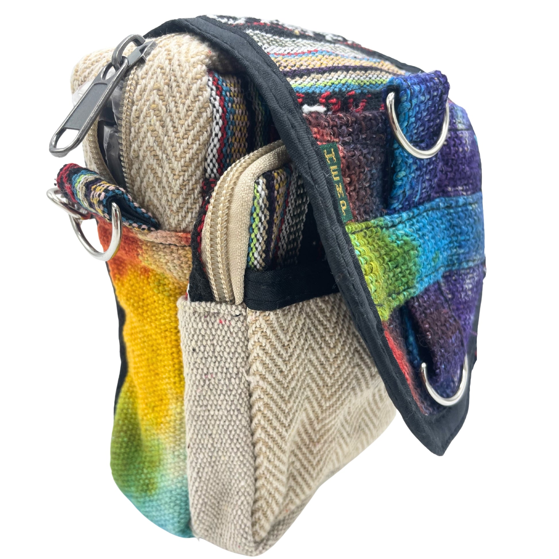 Hemp & Cotton Tie Dye Messenger Bag - Cosmic Serenity Shop