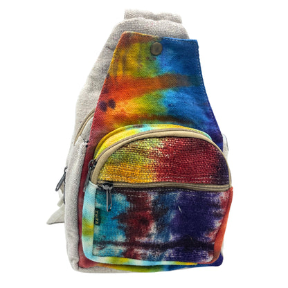 Hemp & Cotton Tie Dye Sling Shoulder Bag - Cosmic Serenity Shop