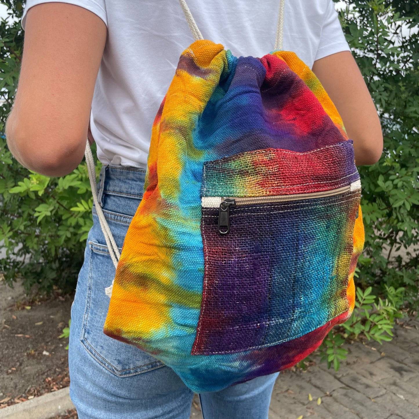 Hemp & Cotton Tie Dye String Bag - Cosmic Serenity Shop