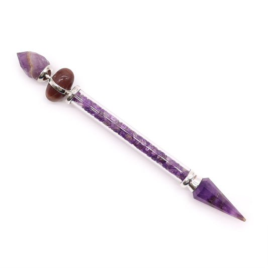 Shiva Lingam Magic Wand - Amethyst - Cosmic Serenity Shop