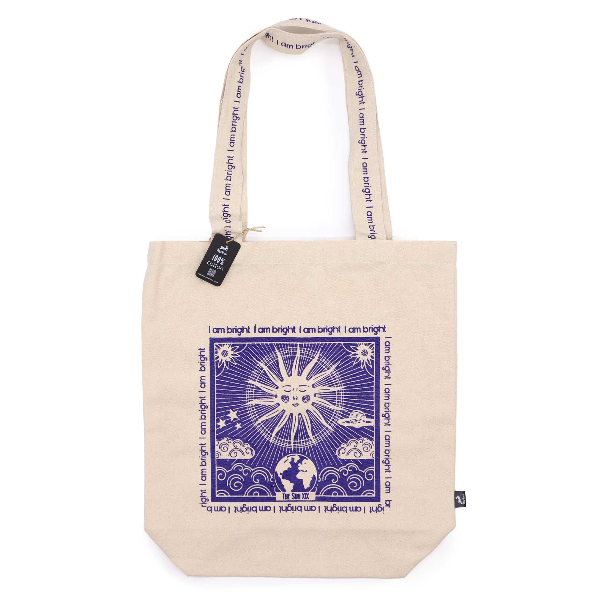 Hop Hare Tarot Tote Bag - I am Bright - Cosmic Serenity Shop