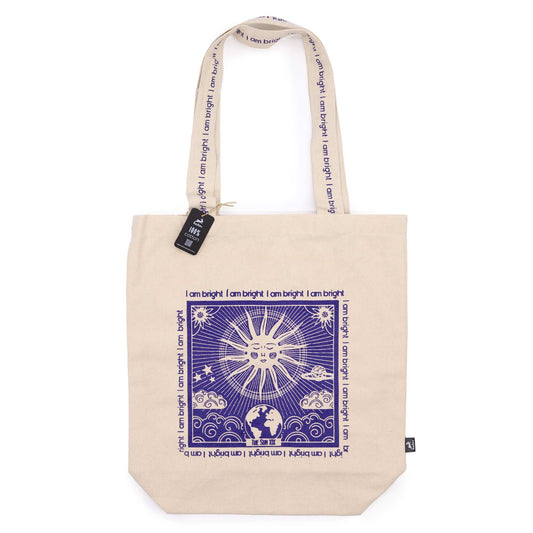Hop Hare Tarot Tote Bag - I am Bright - Cosmic Serenity Shop