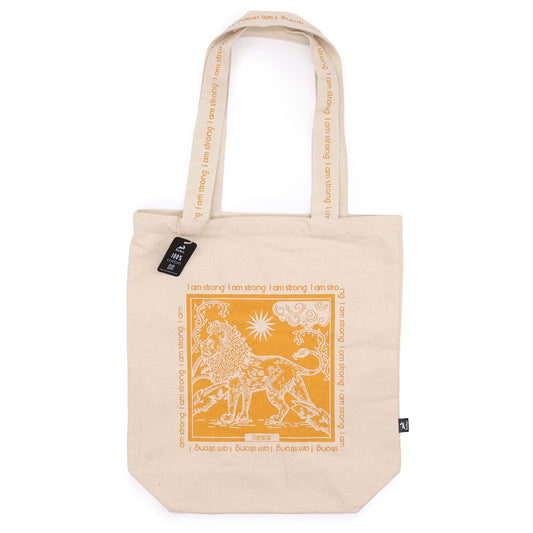 Hop Hare Tarot Tote Bag - I am Strong - Cosmic Serenity Shop