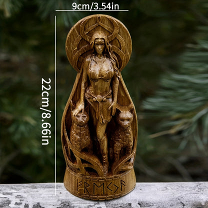 Freya Viking Goddess Sculpture - Cosmic Serenity Shop