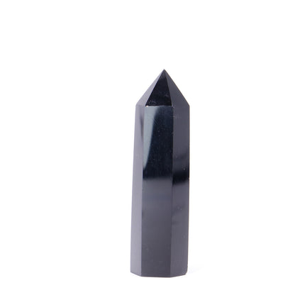 Black Obsidian Crystal Tower Pillar - Cosmic Serenity Shop