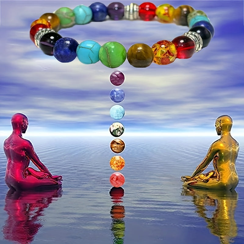 Chakra Stone Unisex Bracelet  - CosmicSerenityShop