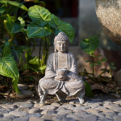 Zen Garden Solar Powered Buddha Statue