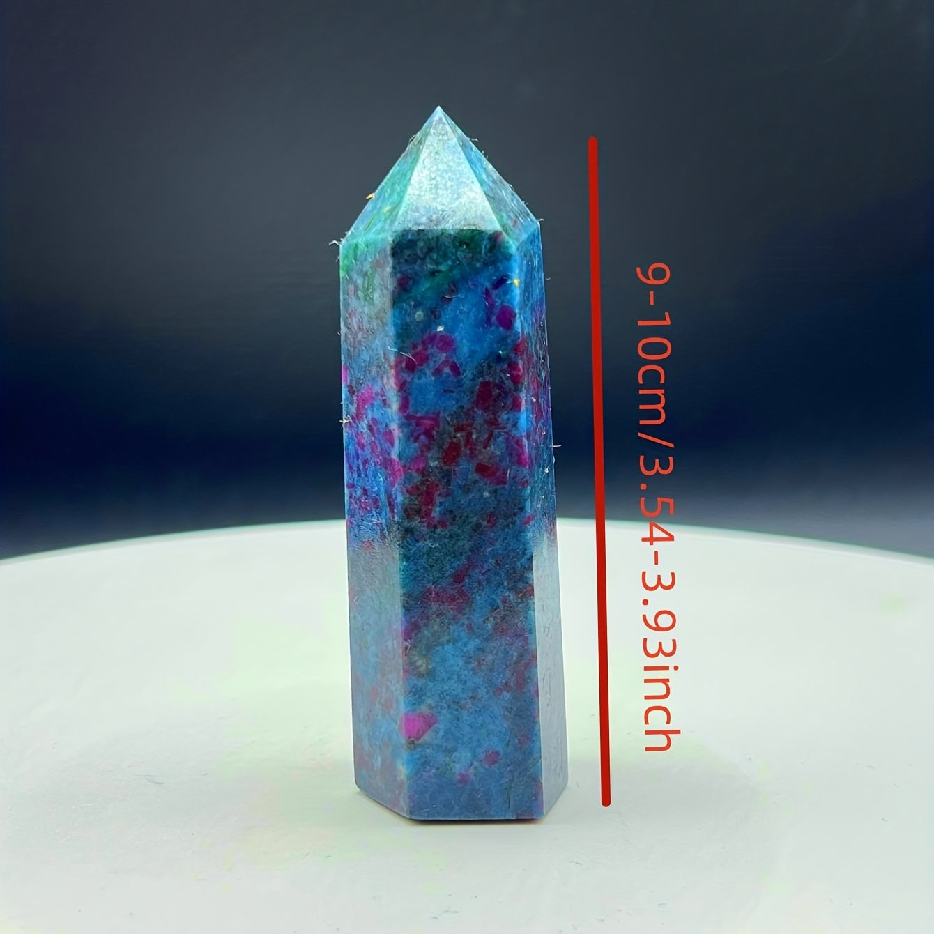 Natural Blue Sapphire Crystal Tower