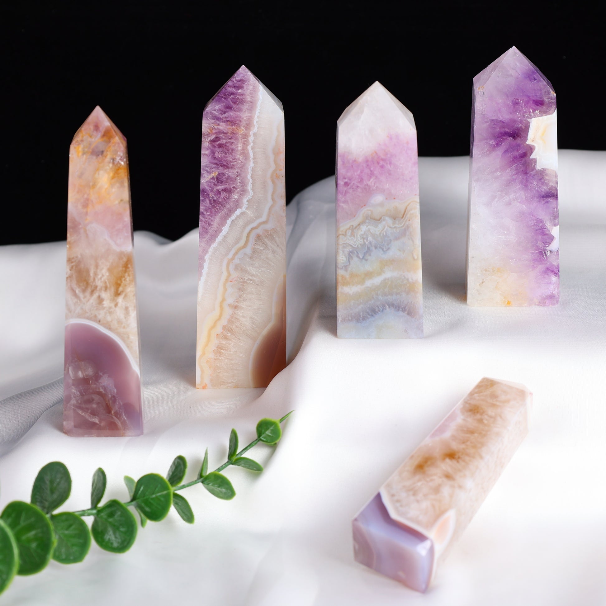 Natural Crystal Towers Square Pillar - Cosmic Serenity Shop