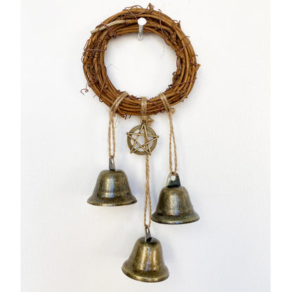 Rattan Circle with Bells