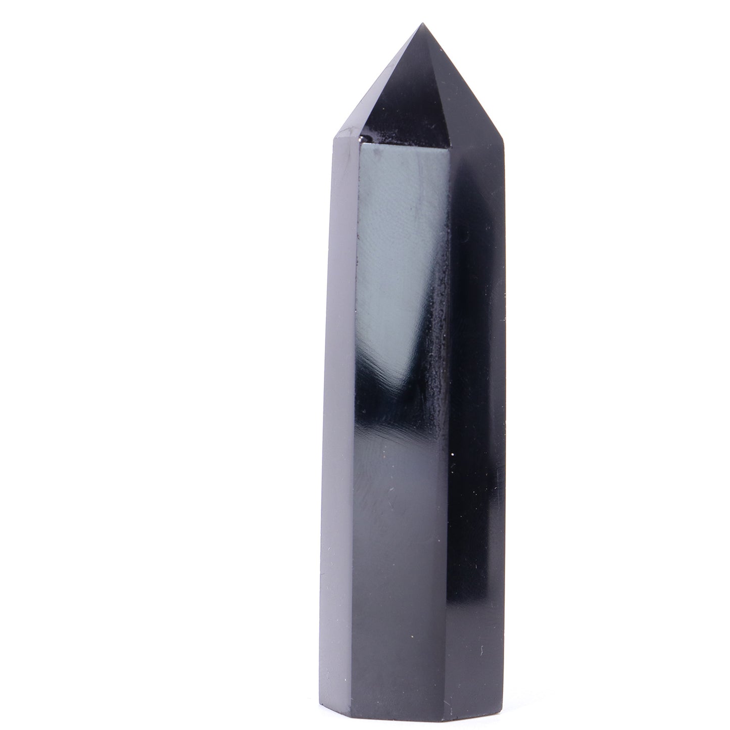 Black Obsidian Crystal Tower Pillar - Cosmic Serenity Shop