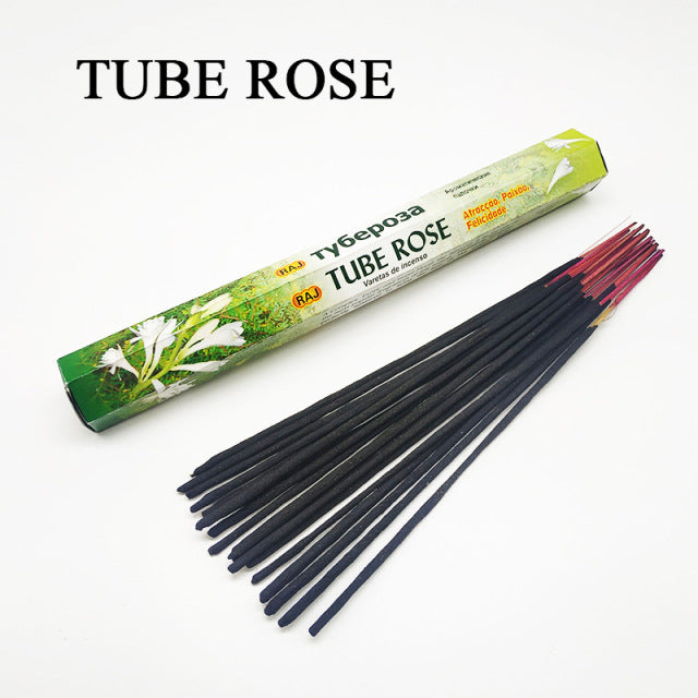 White Sage Indian Tube Rose Incense Sticks, Cosmic Serenity Shop