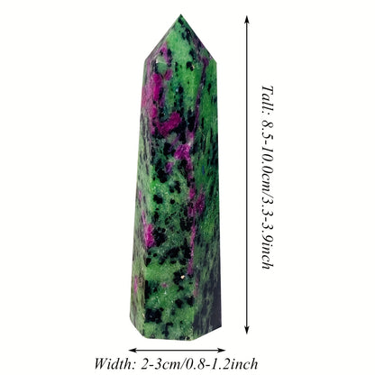 Natural Crystal Ruby Zoisite Tower - Cosmic Serenity Shop