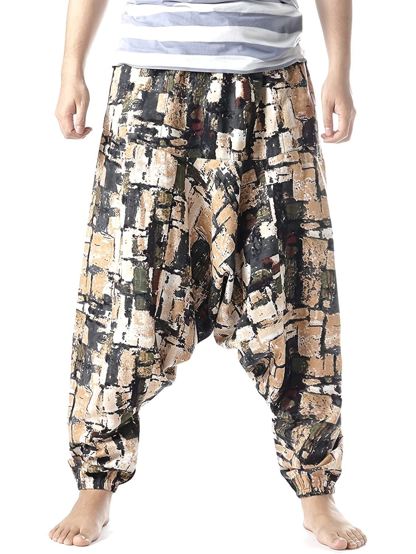 Men’s Tribal Harem Pants – 100% Cotton