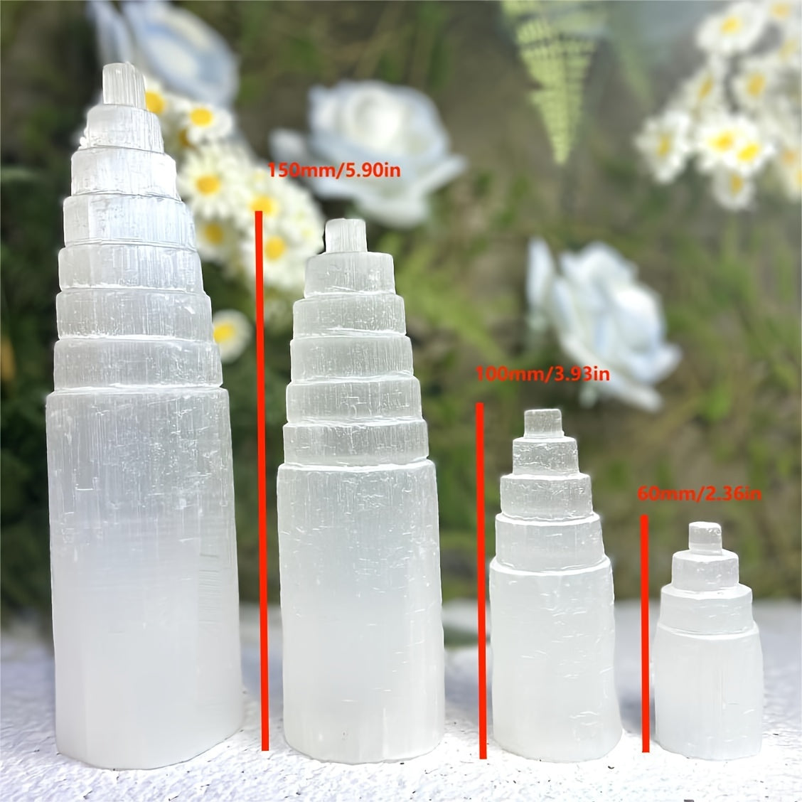 Selenite Crystal Towers - Cosmic Serenity Shop