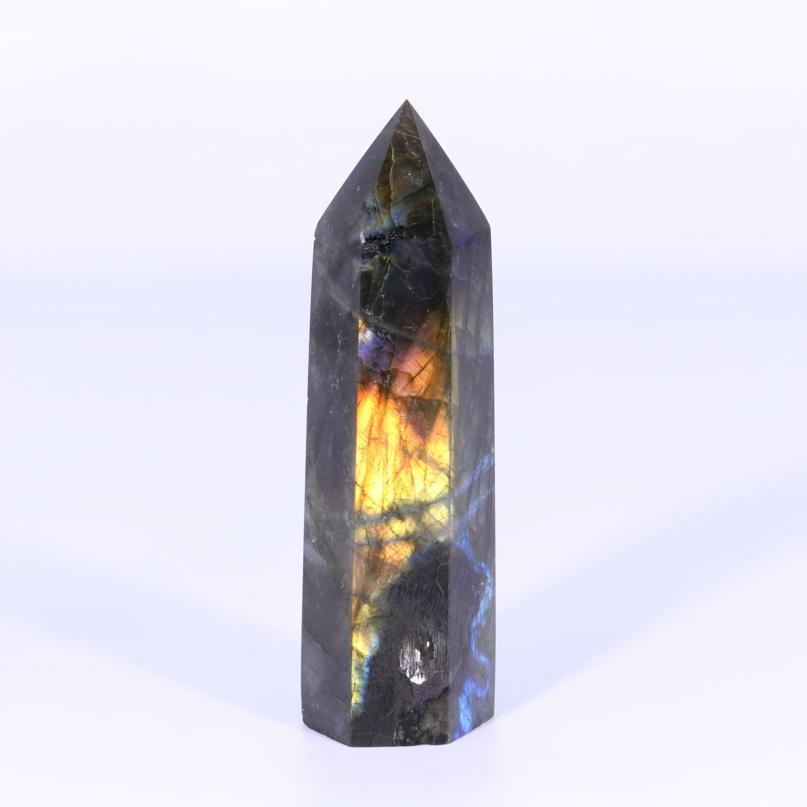 Crystal Labradorite Obelisk Crystal Tower - Cosmic Serenity Shop