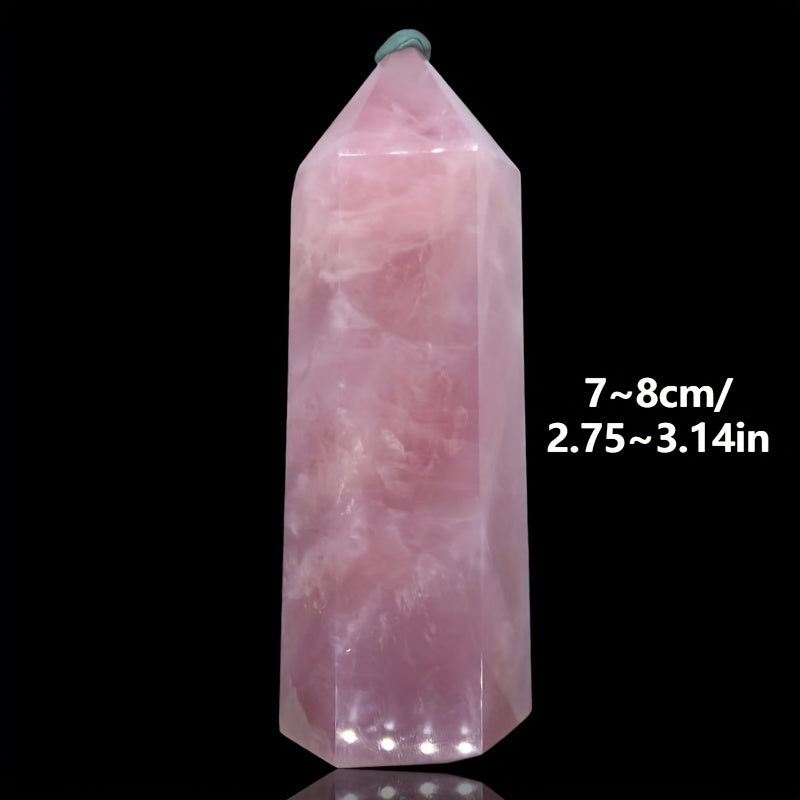 Rose Quartz Natural Healing Crystal Tower - Cosmic Serenity Shop