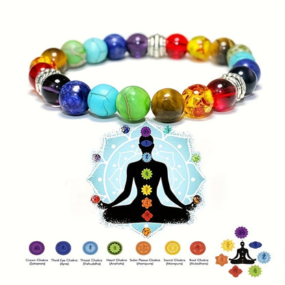 Chakra Stone Unisex Bracelet  - CosmicSerenityShop