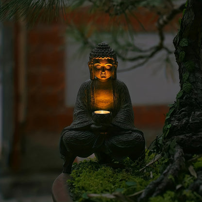 Zen Garden Solar Powered Buddha Statue