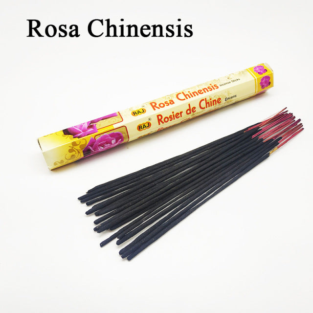 White Sage Indian Rosa Chinensis Incense Sticks, Cosmic Serenity Shop