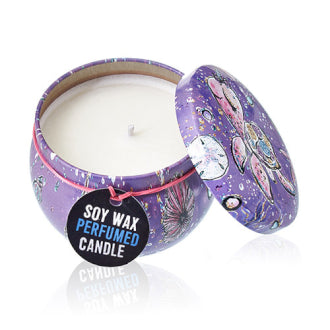 Art Tin Soy Wax Scented Candles - Assorted Designs