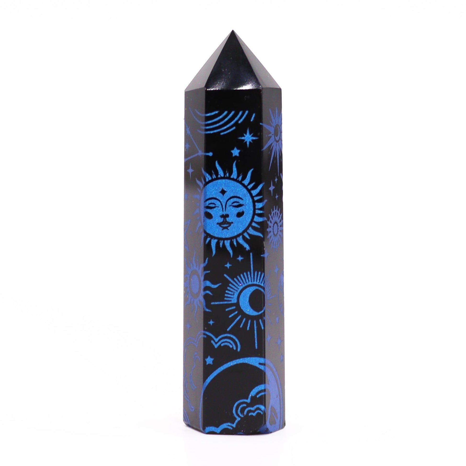 Black Obsidian Point - Mystic Story - Midnight Blue - Cosmic Serenity Shop