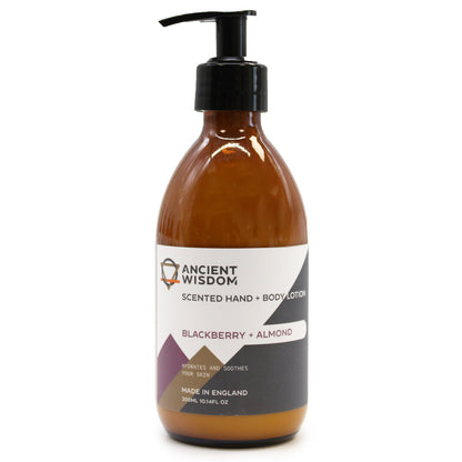 Blackberry & Almond Hand & Body Lotion - 300ml - CosmicSerenityShop