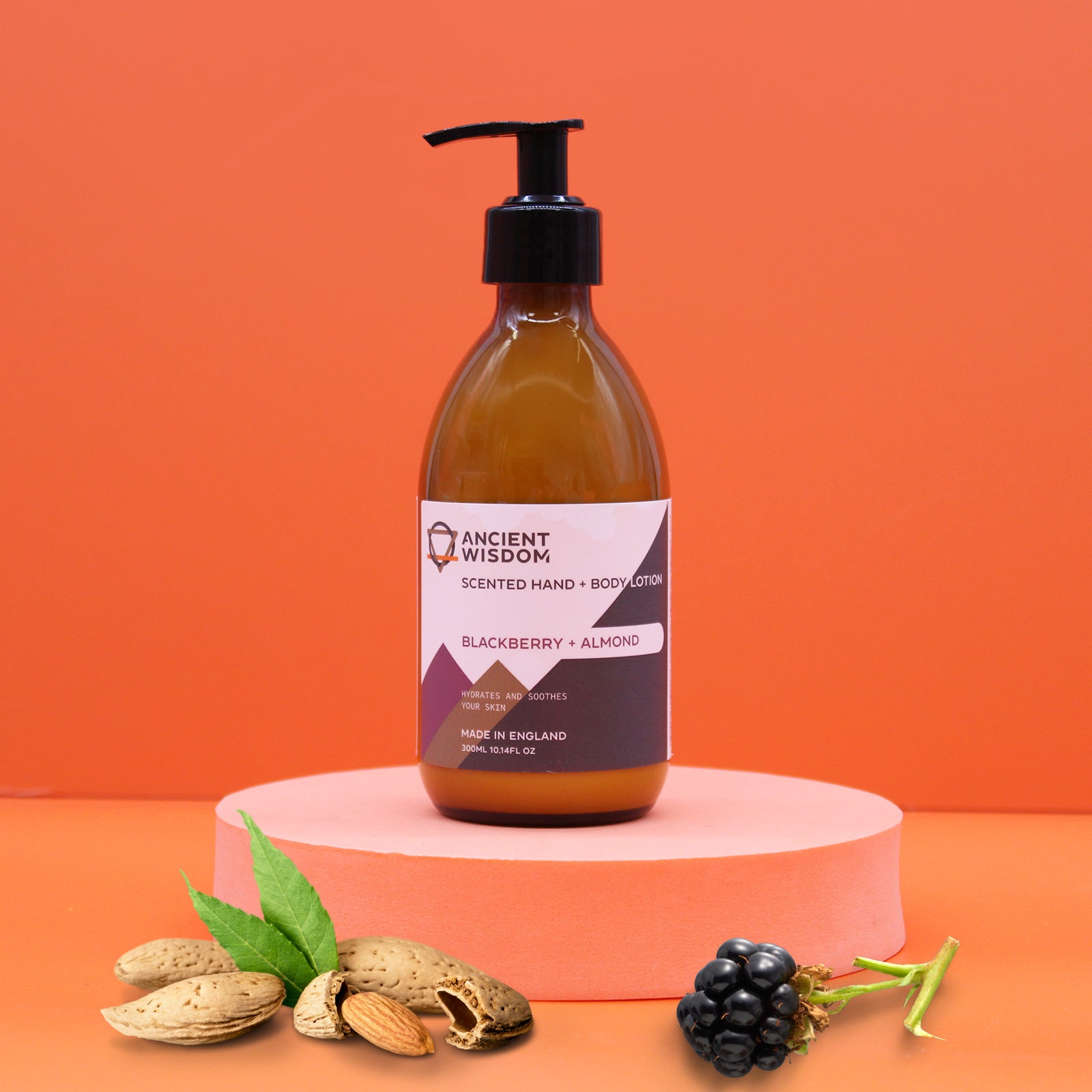 Blackberry & Almond Hand & Body Lotion - 300ml - CosmicSerenityShop