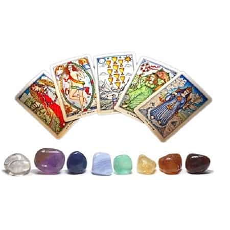 Crystal Tarot Set with Stones